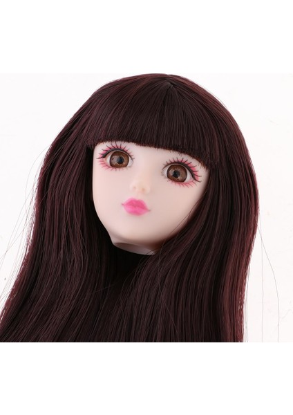Kafa Sculpt ile Kahverengi Peruk ile 1/6 Bjd Xınyı Bebek Yedek Vücut Bölümü Dıy (Yurt Dışından) indirimleri