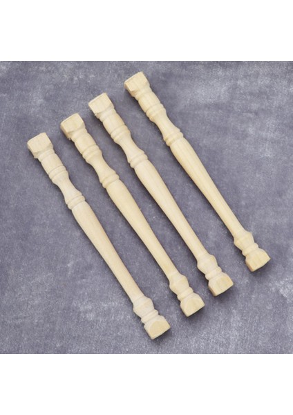 4 Parça 1:12 Bebek Ev Merdiven Korkuluk Korkuluk Diy Yapımı (Yurt Dışından)