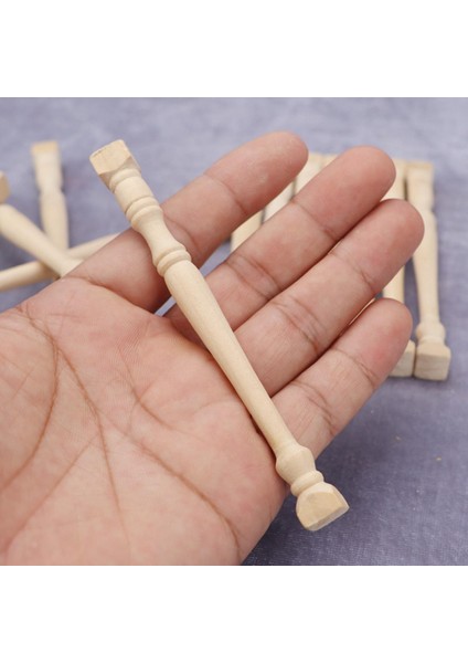 4 Parça 1:12 Bebek Ev Merdiven Korkuluk Korkuluk Diy Yapımı (Yurt Dışından)