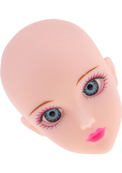 Kız Eklemli Kafa 1/6 Bjd Bebek Için Mavi Gözlü Heykel Oyma, Msd Accs (Yurt Dışından)