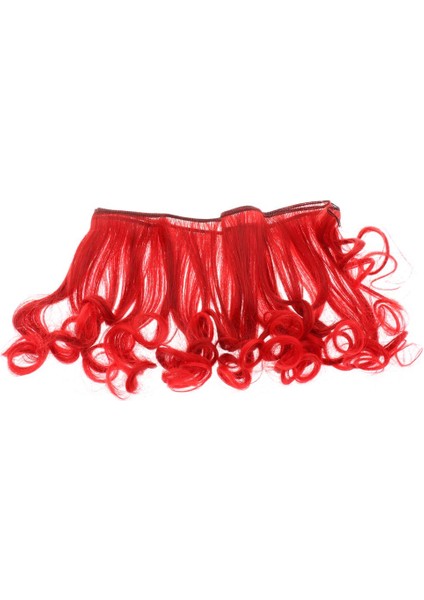 Prettyria Çok Renkli Rinka Saç Kesimi Dıy 15 cm Kıvırcık Bebek Peruk Oyuncak Aksesuar Koyu Kırmızı (Yurt Dışından) fiyatları