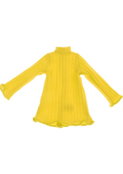 1/6 Moda Bebekler Aksesuarları Uzun Kollu Örgü Gömlek Jumper Elbise Sarı Için (Yurt Dışından) fiyatları