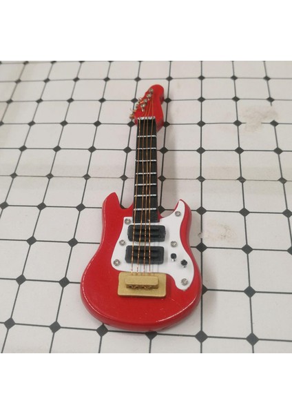 Ahşap Minyatür Elektrik Gitar Mini Enstrüman (Yurt Dışından)