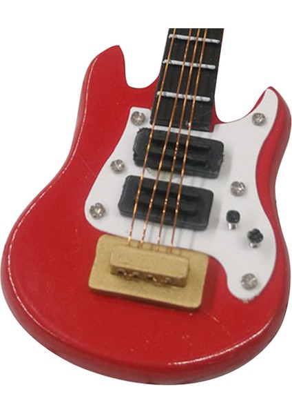Ahşap Minyatür Elektrik Gitar Mini Enstrüman (Yurt Dışından)