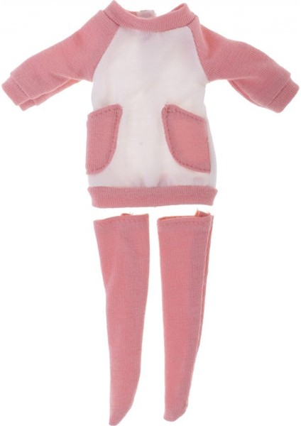 1/6 Uzun Kollu Elbise ve Çorap Blythe Bebek Için Set Açık Pembe Accs (Yurt Dışından)