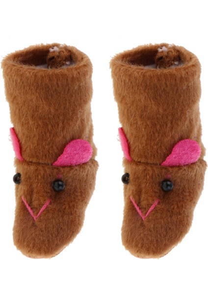1/6 Güzel Tavşan Peluş Kar Botları Ayakkabı 12 '' Blythe Bebek Brown Accs (Yurt Dışından)