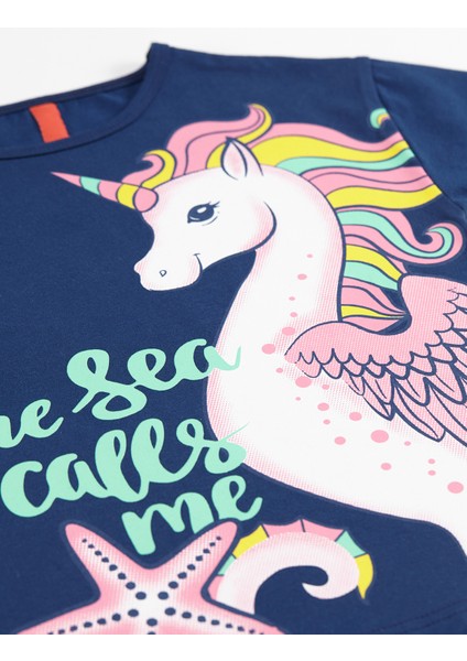 Denizatı Unicorn Kız Çocuk Tunik Tayt Takım