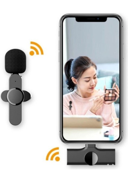 Pazarız Telefon Uyumlu Wireless Youtube Tiktok Yayın Kablosuz Yaka Mikrofonu fiyatları