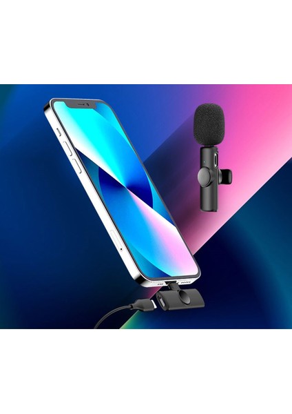 Pazarız Telefon Uyumlu Wireless Youtube Tiktok Yayın Kablosuz Yaka Mikrofonu fırsatları