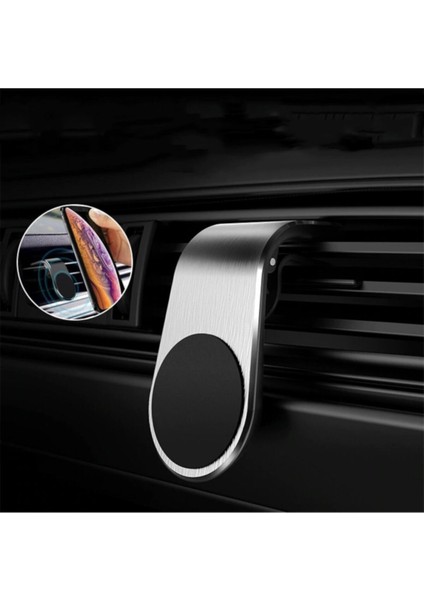 Araba Içi Mıknatıslı Telefon Tutucu Silver Samsung S4 Aktive Uyumlu fiyatları