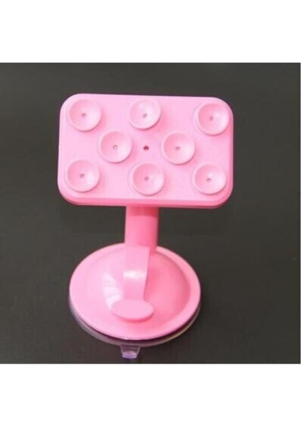 8 Vantuzlu Araç Içi Telefon Tutucu -Pembe Casper Vıa X20 Uyumlu