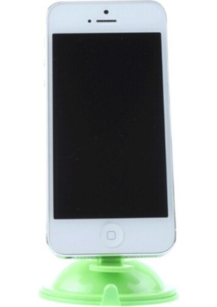 8 Vantuzlu Araç Içi Telefon Tutucu -Yeşil Htc One M8 Uyumlu
