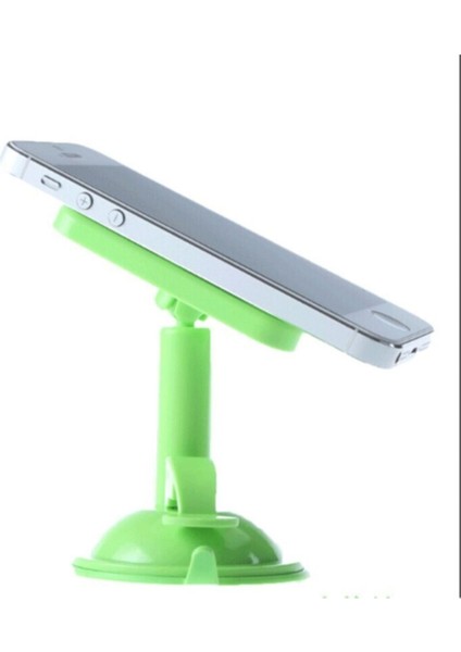8 Vantuzlu Araç Içi Telefon Tutucu -Yeşil Htc One M8 Uyumlu