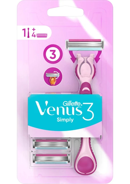 Simply Venus 3 Tıraş Makinesi