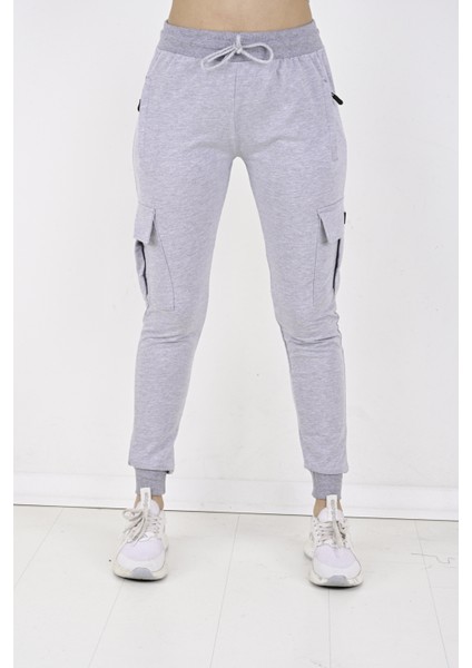 2 Iplik Yanları Kargo Cepli Kadın Eşofman ALTI-8820 modelleri