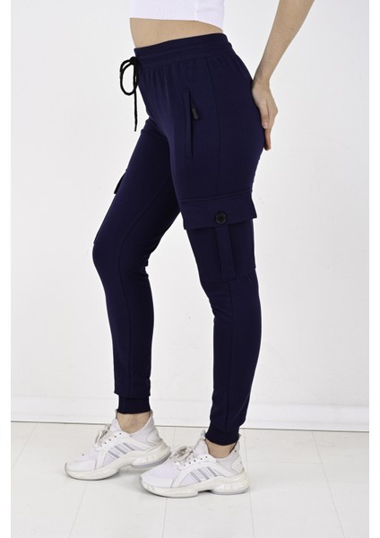 2 Iplik Yanları Kargo Cepli Kadın Eşofman ALTI-8820 fırsatları