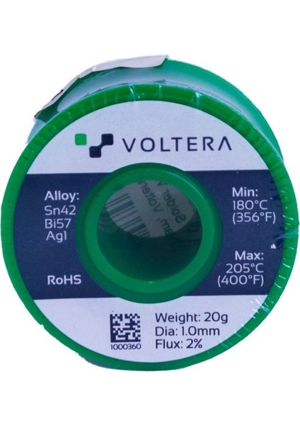 Tel Lehim - Solder Wire (SN42BI57AG1) 1mm 20 Gram