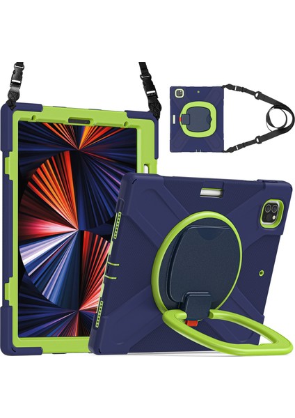 Ipad Pro 12.9 2021 Için Durum (Navy Blue + Lime) (Yurt Dışından) fiyatları