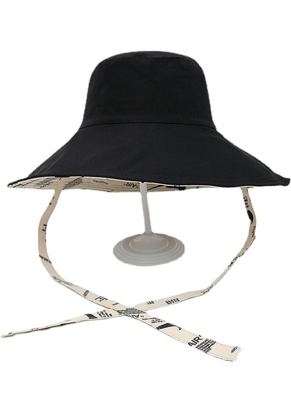 Güneş Koruyucu Baskı Bağcıklı Vizör Şapka (Yurt Dışından)
