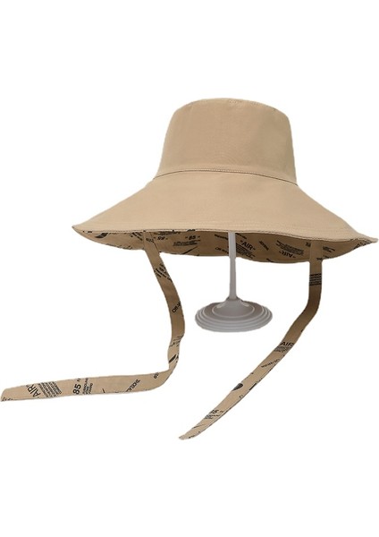 Güneş Koruyucu Baskı Bağcıklı Vizör Şapka (Yurt Dışından)