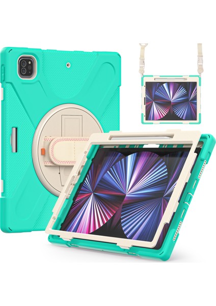 IPAD Pro Için Silikon + Pc Kılıf 12.9 2021 (Mint Green) (Yurt Dışından) indirimleri