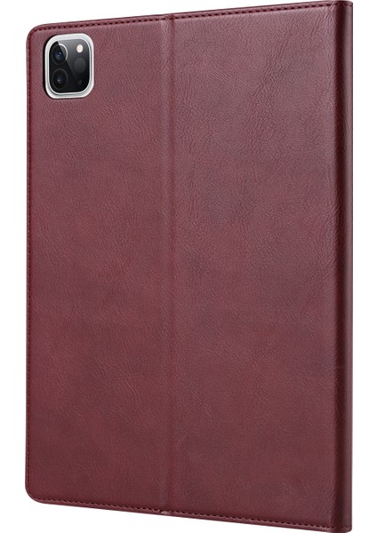 Ipad Pro 12.9 Inç 2021 Için Detaylı Deri Kılıfı (Wine Red) (Yurt Dışından) modelleri