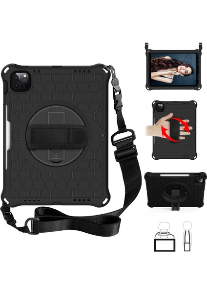 IPAD Pro 11 (2021) / (2020) / (2018) Için Silikon Pc Kılıfı (Black) (Yurt Dışından)