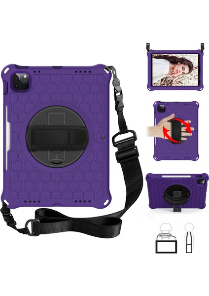 IPAD Pro 11 (2021) / (2020) / (2018) Için Silikon Pc Kılıfı (Purple Black) (Yurt Dışından)