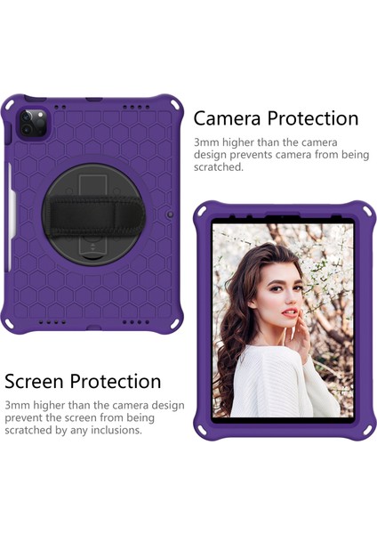 IPAD Pro 11 (2021) / (2020) / (2018) Için Silikon Pc Kılıfı (Purple Black) (Yurt Dışından) fiyatları