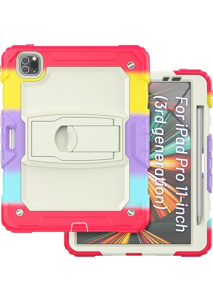 Silicone + Pc Tablet Case For iPad Pro 11 2021 / 2020 / 2018 (Camouflage Red) (Yurt Dışından) fiyatları