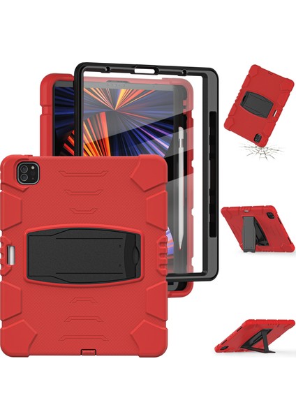 Ipad Pro 12.9 2021 Için Durum (Red+Black) (Yurt Dışından) modelleri