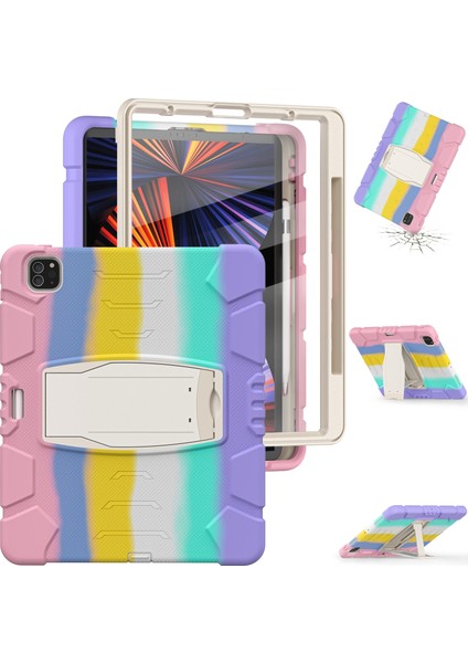 Ipad Pro 12.9 2021 Için Durum (Colorful Pink) (Yurt Dışından) modelleri