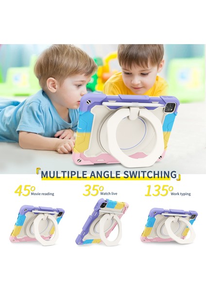 Ipad Pro 11 2018/2020/2021 Için Kontrast Renk Kasası (Colorful Blue) (Yurt Dışından) fırsatları