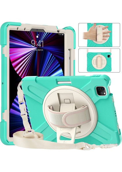 Ipad Pro 11 2021/2020/2018 Için Silikon + Pc Kılıfı (Mint Green) (Yurt Dışından) fırsatları