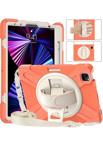 Ipad Pro 11 2021/2020/2018 Için Silikon + Pc Kılıfı (Orange) (Yurt Dışından) fırsatları