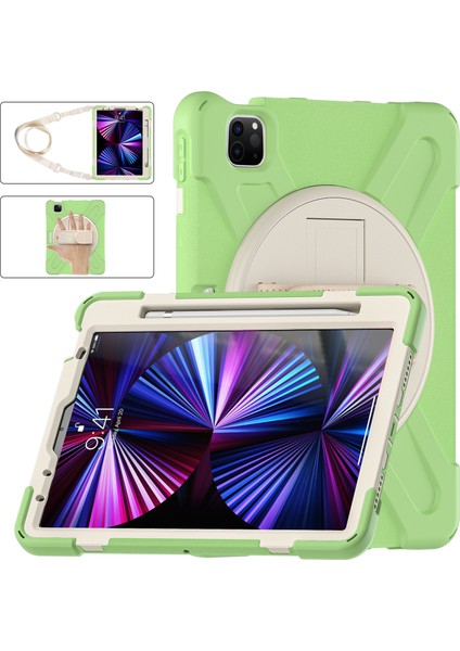 Ipad Pro 11 2021/2020/2018 Için Silikon + Pc Kılıfı (Matcha Green) (Yurt Dışından) modelleri