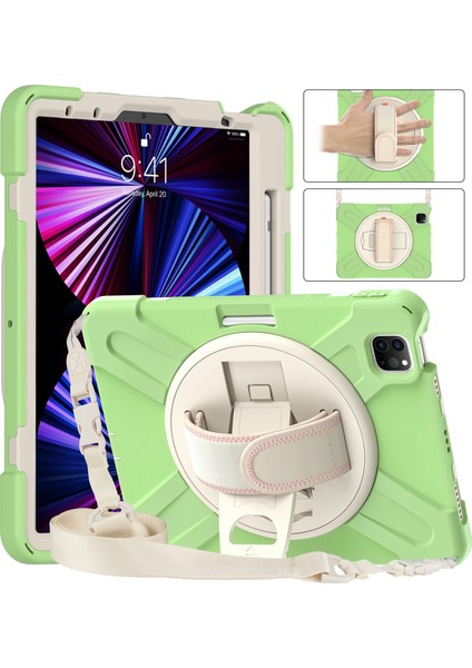 Ipad Pro 11 2021/2020/2018 Için Silikon + Pc Kılıfı (Matcha Green) (Yurt Dışından) fırsatları