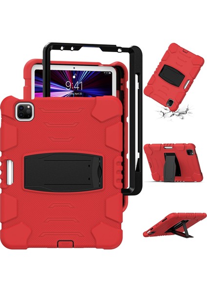 IPAD Pro 11 2021 / 2020/2018 (Red+Black) (Yurt Dışından) modelleri
