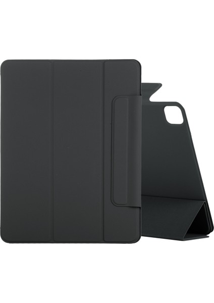 Fixed Buckle Magnetic Pu Leather Case For iPad Air 2020 10.9 (Black) (Yurt Dışından)