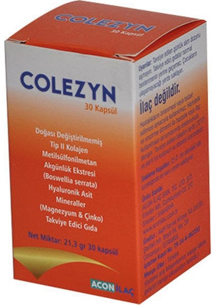 Acon İlaç Colezyn 30 Kapsül