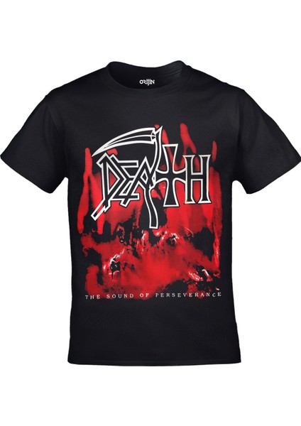 Death - The Sound Of Perseverance Unisex Ön Arka Baskılı Siyah Tshirt