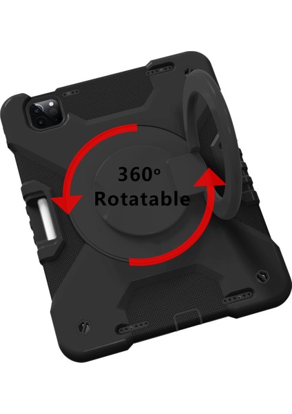 IPAD Pro 11 (2018/2020) Silikon + Pc Kılıfı (Black+Black) (Yurt Dışından) fırsatları