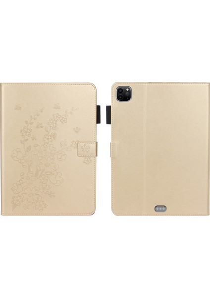 Ipad Pro 11 Inç 2020 /2018 Için Kabartmalı Erik Bossom Davası (Gold) (Yurt Dışından)