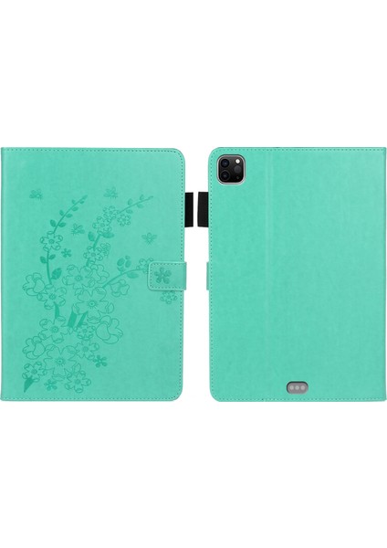 Ipad Pro 11 Inç 2020 /2018 Için Kabartmalı Erik Bossom Davası (Green) (Yurt Dışından)