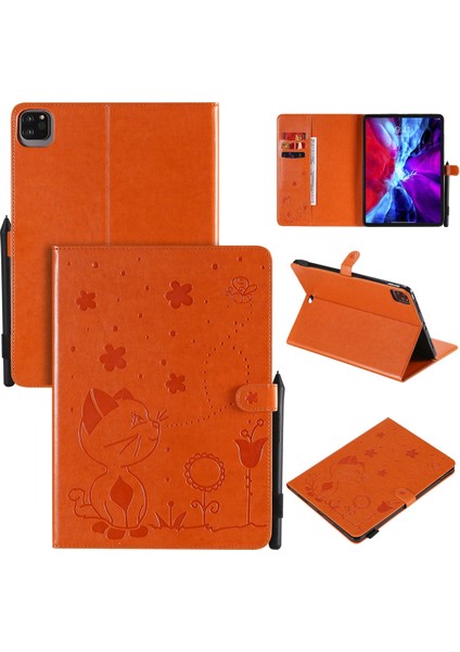 Ipad Pro 11 (2020) & (2018) Koruyucu Kılıf Için (Orange) (Yurt Dışından)