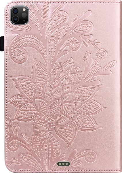 Lace Flower Pu Case For iPad Pro 11 2021 / iPad Air 2020 (Altın) (Yurt Dışından) fırsatları
