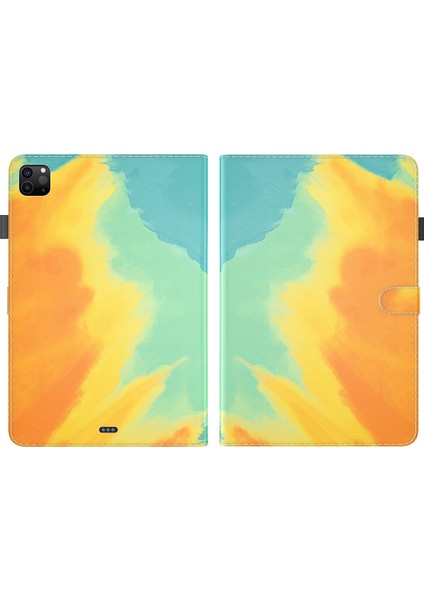 Ipad Pro Için Suluboya Pu Kılıf 12.9 2021/2020 (Autumn Leaves) (Yurt Dışından) fiyatları
