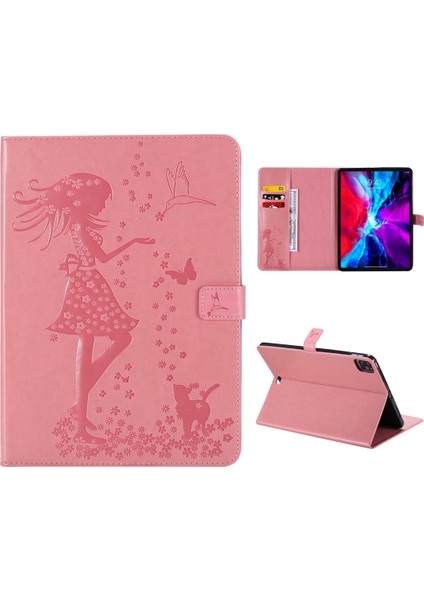 Ipad Pro Için Deri Kılıf 12.9 (2020) (Pink) (Yurt Dışından)