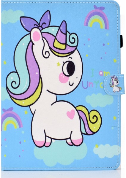 Ipad Pro 11 Için Desen Deri Kılıfı (2018/2020) (Rainbow Unicorn) (Yurt Dışından) fiyatları