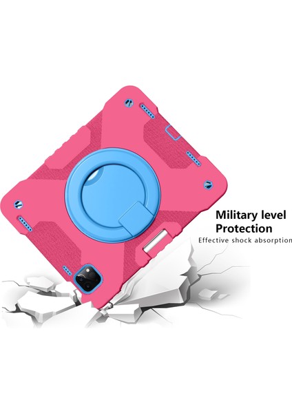 IPAD Pro 11 (2018/2020) Silikon + Pc Kılıfı (Rosered+Blue) (Yurt Dışından) modelleri